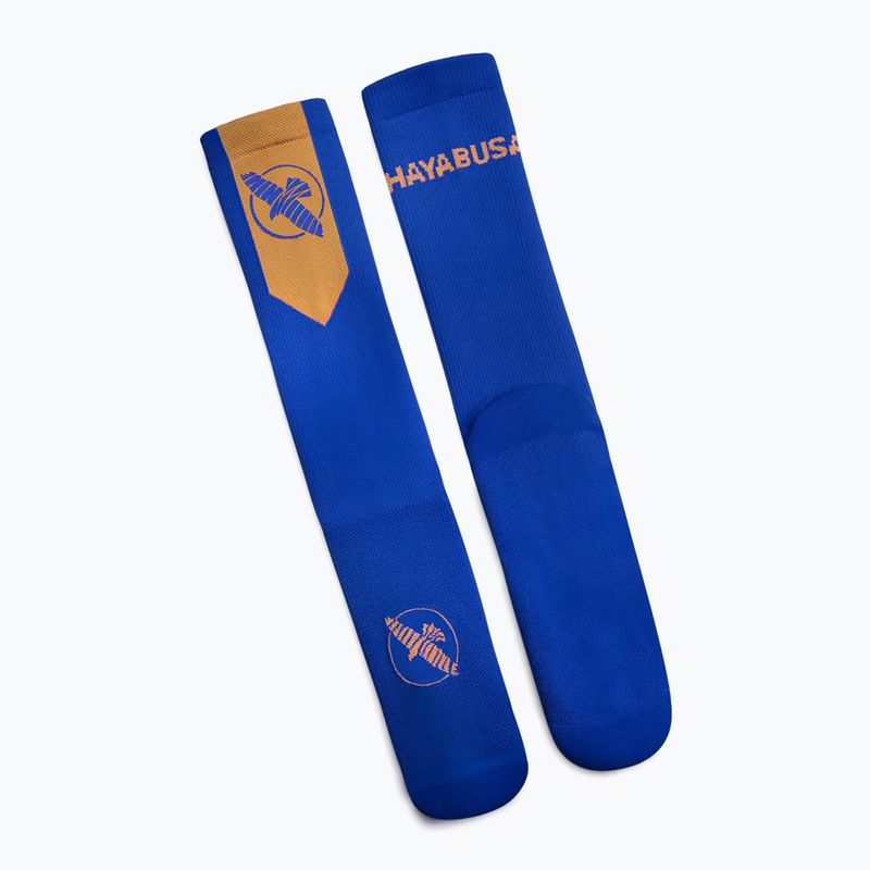 Vyriškos kojinės Hayabusa Pro Boxing Socks blue/gold 4