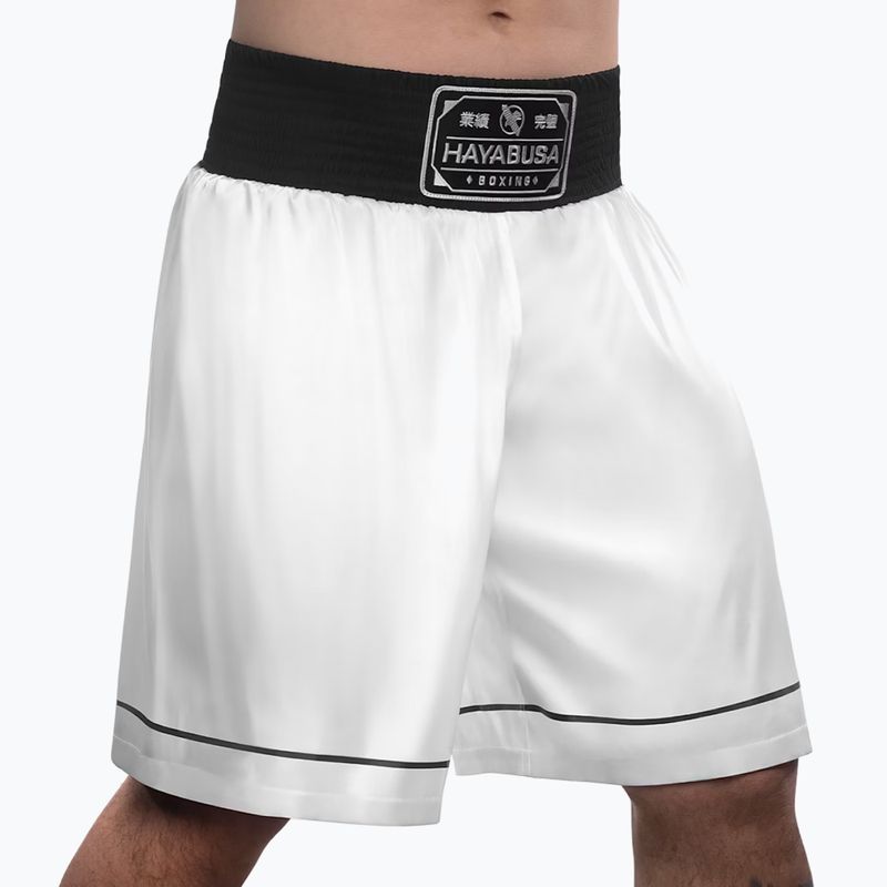 Treniruočių šortai Hayabusa Pro Boxing white 2