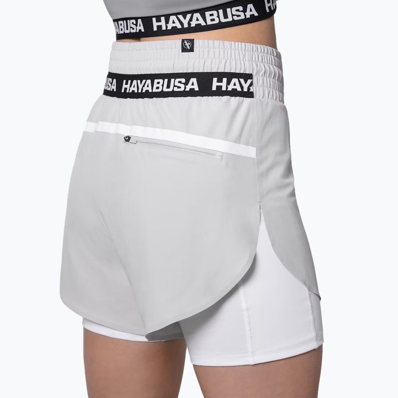 Moteriški treniruočių šortai Hayabusa Mid Rise Layered grey 3