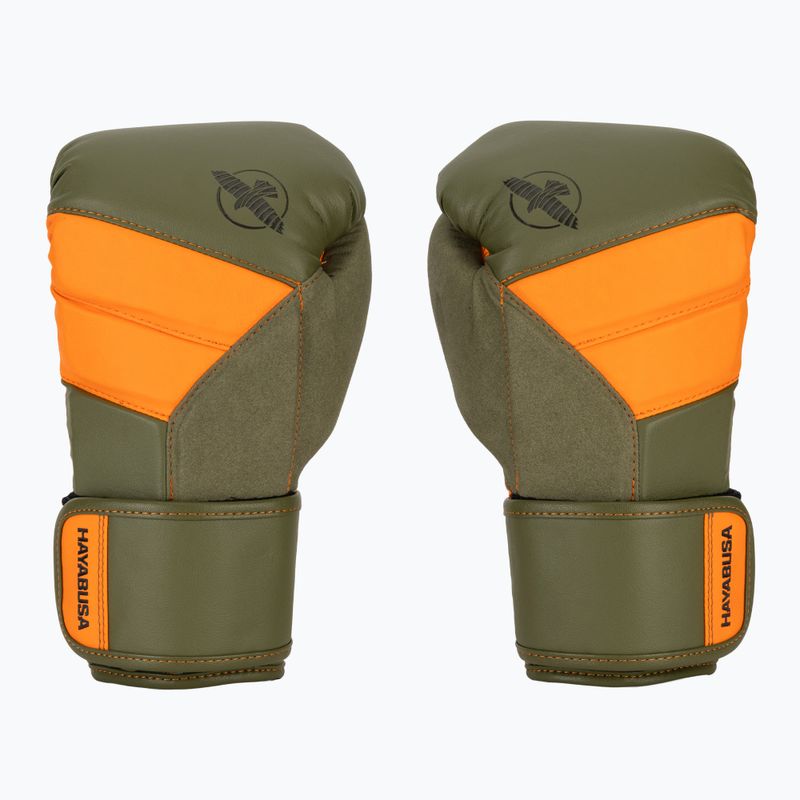 Bokso pirštinės Hayabusa T3 green/orange 2
