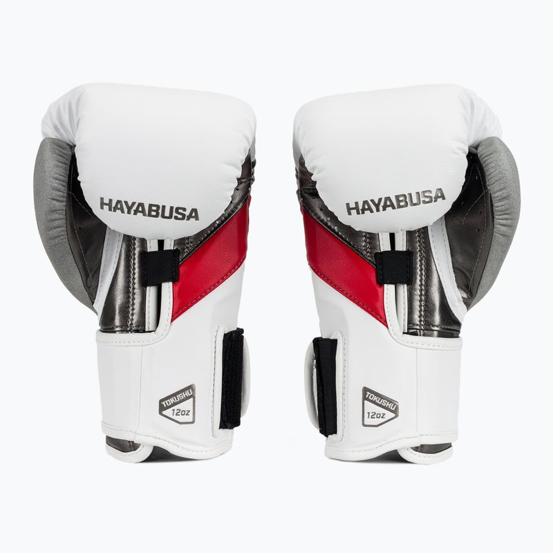 Bokso pirštinės Hayabusa T3 white/red 3