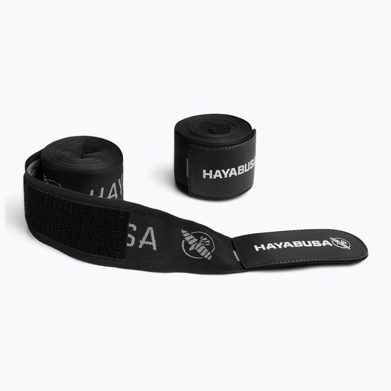 Bokso tvarsčiai Hayabusa Premium Jacquard Handwraps 450 cm black 2