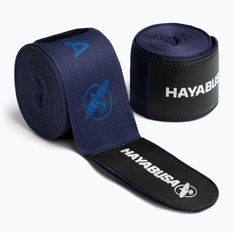 Bokso raiščiai Hayabusa Deluxe Jacquard Handwraps 450 cm blue