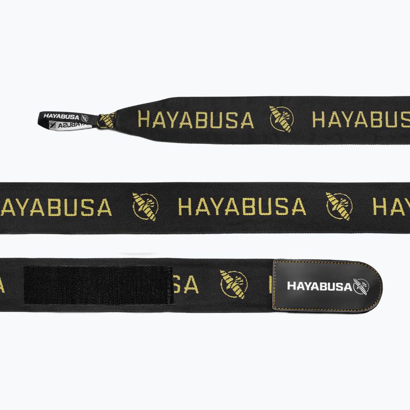 Bokso tvarsčiai Hayabusa Premium Jacquard Handwraps 450 cm black/gold 3