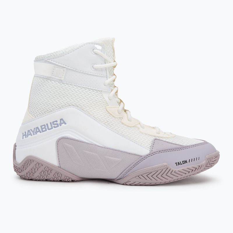 Bokso bateliai Hayabusa Talon Boxing white/lavender 2
