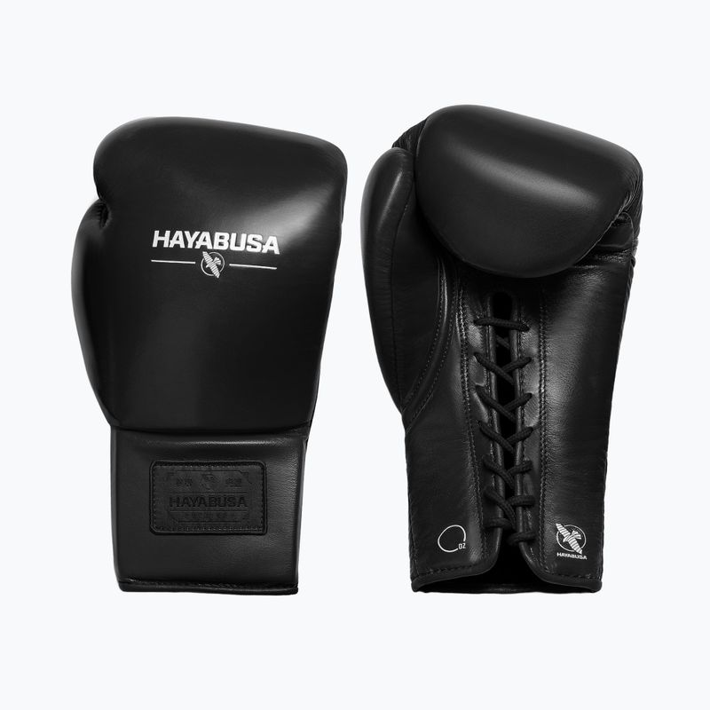 Bokso pirštinės Hayabusa Pro Traditional Horse Hair Lace-Up black