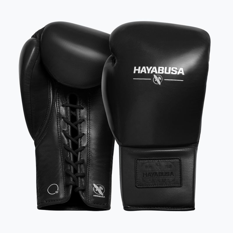 Bokso pirštinės Hayabusa Pro Traditional Horse Hair Lace-Up black 2