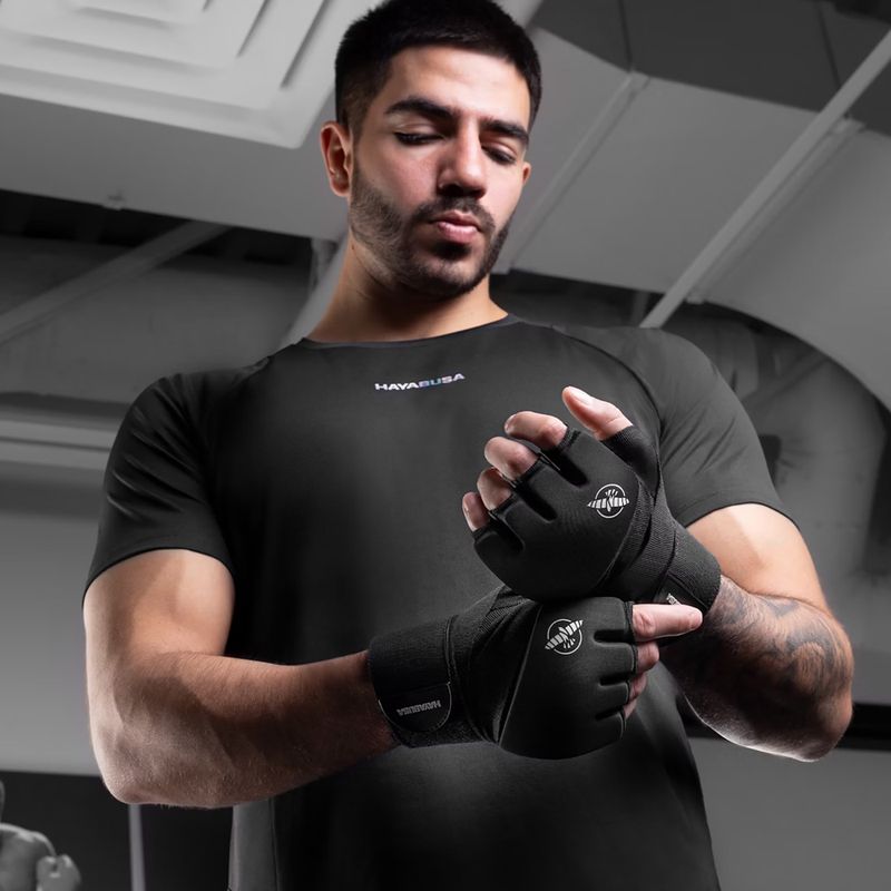 Graplingo pirštinės Hayabusa Elite Quick Wraps black 7
