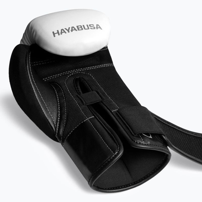 Bokso pirštinės Hayabusa E1 Boxing white/silver 2