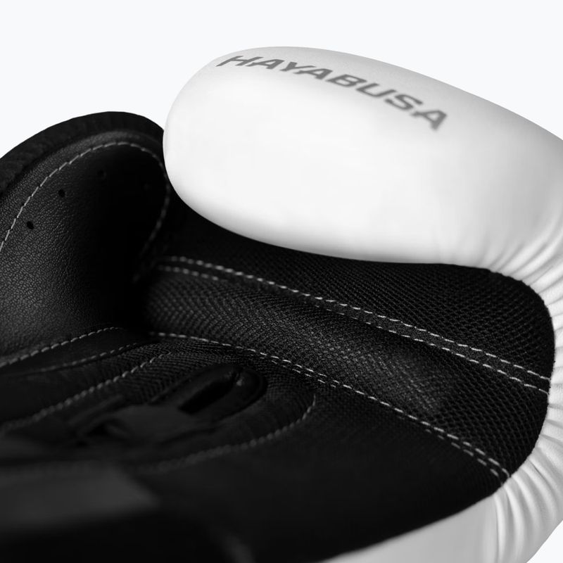 Bokso pirštinės Hayabusa E1 Boxing white/silver 3