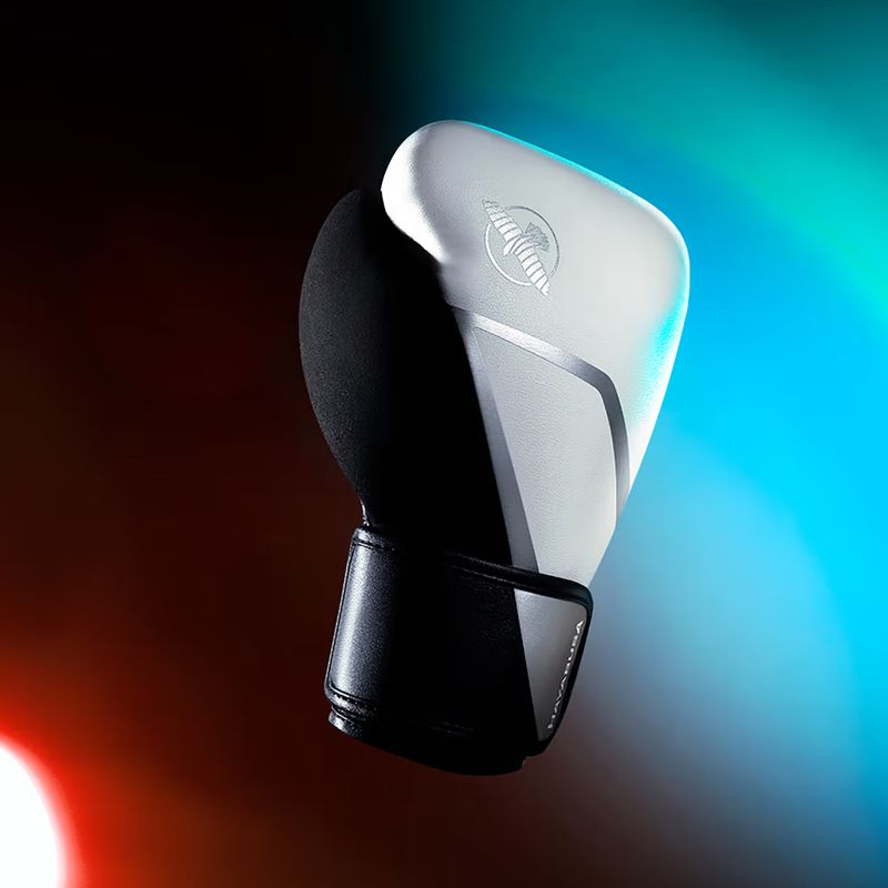 Bokso pirštinės Hayabusa E1 Boxing white/silver 4