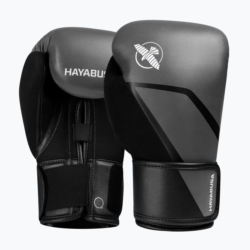 Bokso pirštinės Hayabusa E1 Boxing grey/black 2