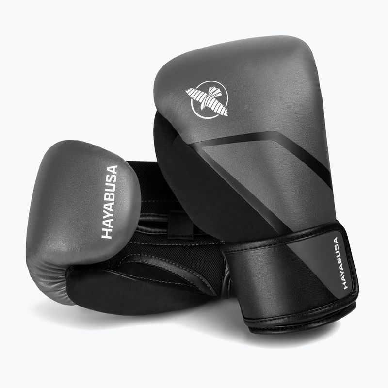 Bokso pirštinės Hayabusa E1 Boxing grey/black 6