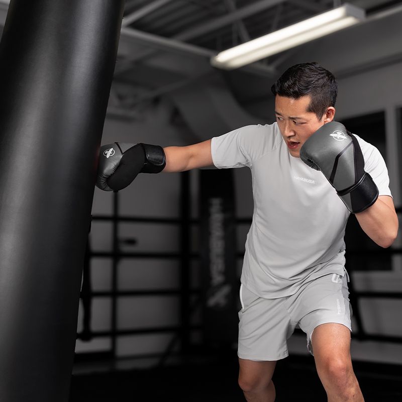 Bokso pirštinės Hayabusa E1 Boxing grey/black 15
