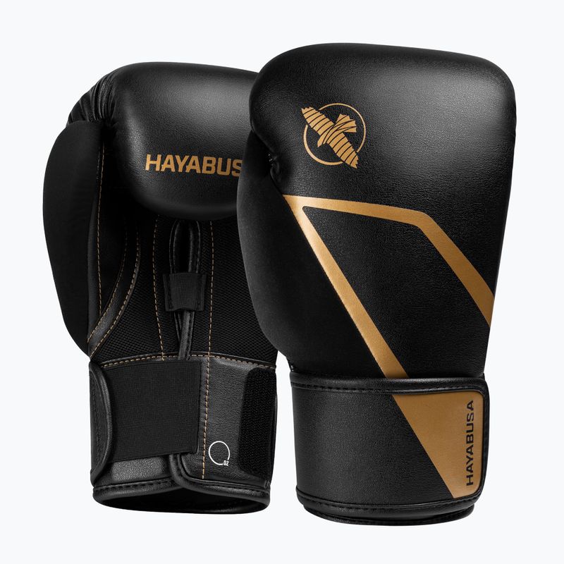 Bokso pirštinės Hayabusa E1 Boxing black/gold 2