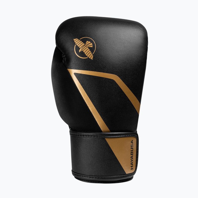 Bokso pirštinės Hayabusa E1 Boxing black/gold 3