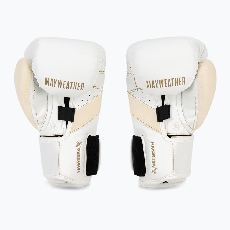 Bokso pirštinės Hayabusa Mayweather Champ white/gold 3