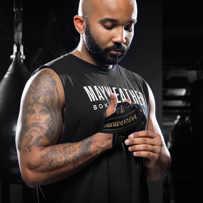 Boksininkų bintai Hayabusa Mayweather Stretch Hand Wraps 450 g black/gold 4