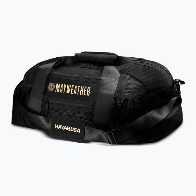 Treniruočių krepšys Hayabusa Mayweather Mesh Gym Bag 70 l black/gold