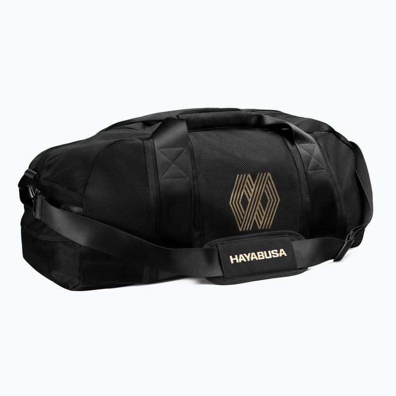 Treniruočių krepšys Hayabusa Mayweather Mesh Gym Bag 70 l black/gold 2