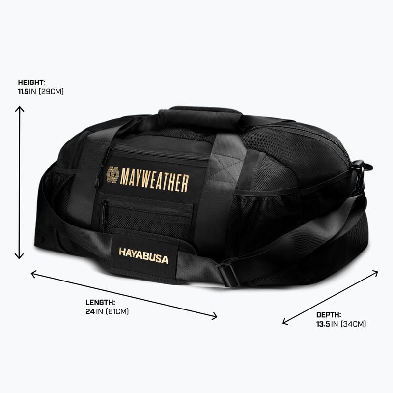 Treniruočių krepšys Hayabusa Mayweather Mesh Gym Bag 70 l black/gold 3