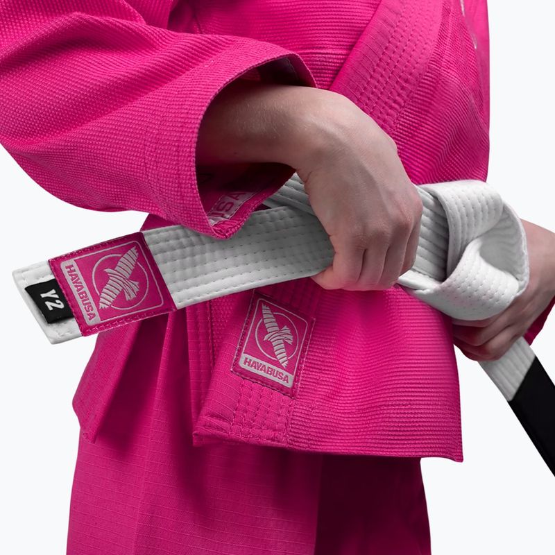 Vaikiškas GI braziliškam džiudžitsu Hayabusa Essential pink 3