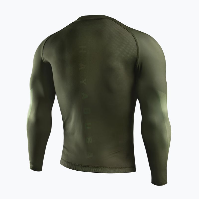 Vyriškas ilgomis rankovėmis rashguardas Hayabusa Core Rash Guard green 2