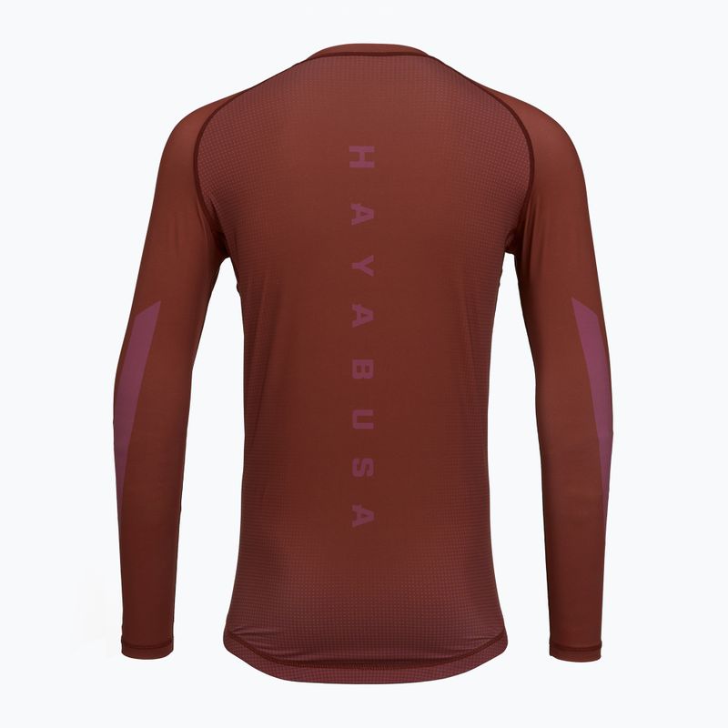 Vyriškas ilgomis rankovėmis rashguardas Hayabusa Core Rash Guard red 2