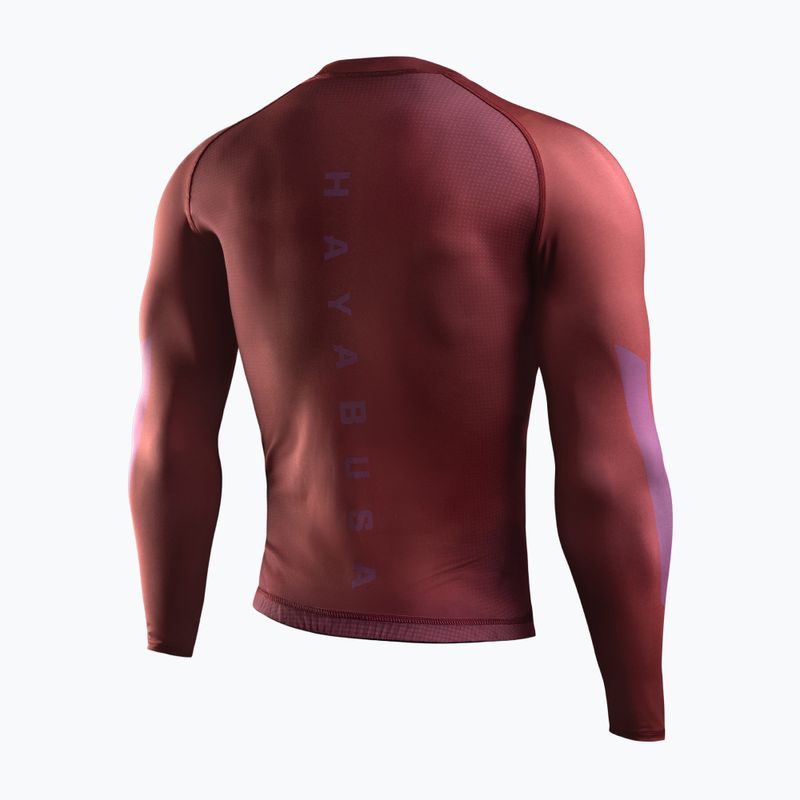 Vyriškas ilgomis rankovėmis rashguardas Hayabusa Core Rash Guard red 2