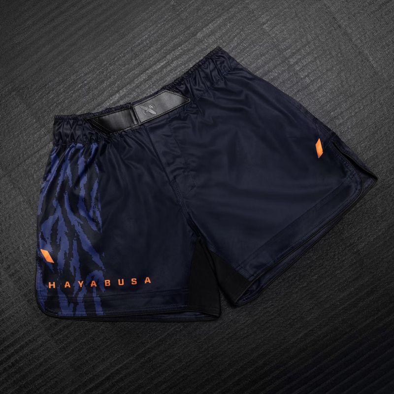 Vyriški treniruočių šortai Hayabusa Apex Fight Mid navy/orange 3