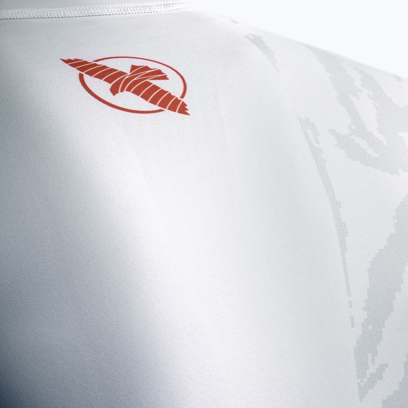 Vyriškas rashguard ilgomis rankovėmis Hayabusa Apex Rash Guard white/coral 5
