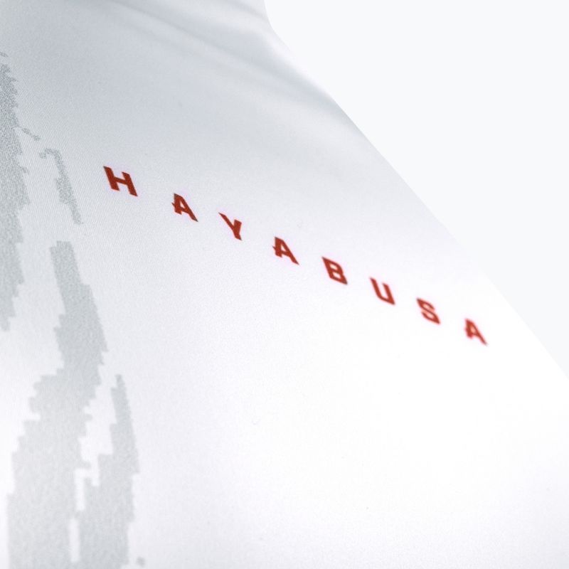 Vyriškas rashguard ilgomis rankovėmis Hayabusa Apex Rash Guard white/coral 6