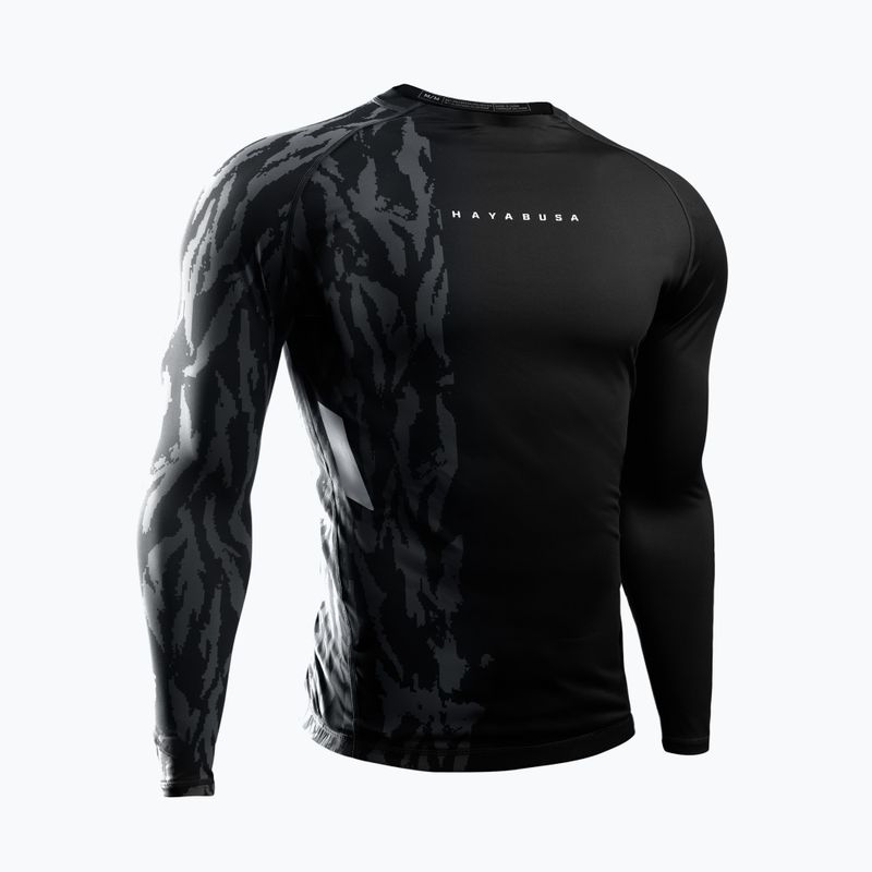 Vyriškas rashguard ilgomis rankovėmis Hayabusa Apex Rash Guard black