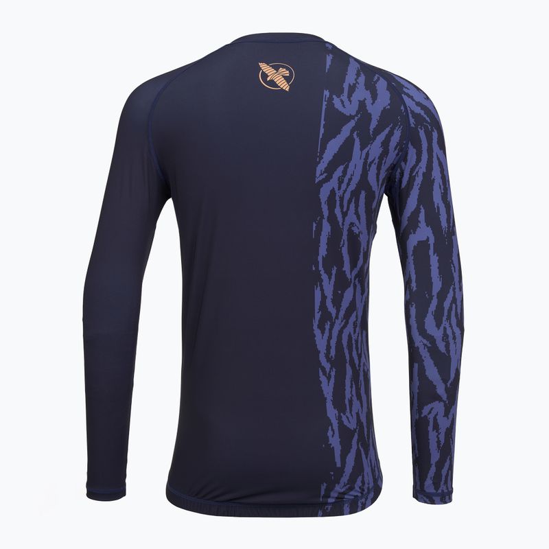 Vyriškas ilgomis rankovėmis rashguardas Hayabusa Apex Rash Guard navy/orange 2