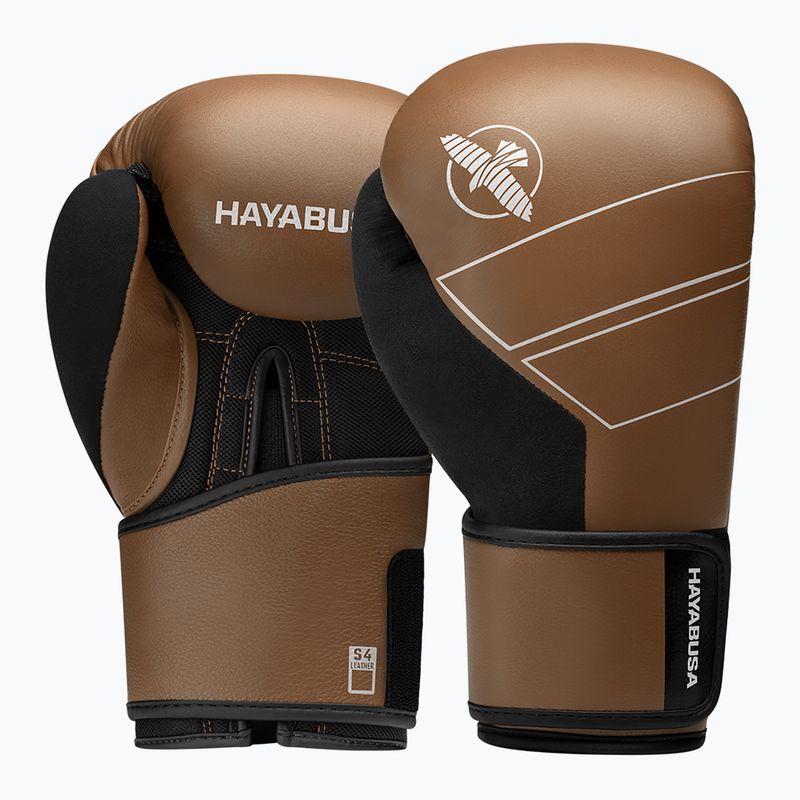 Bokso pirštinės Hayabusa S4 Leather golden brown