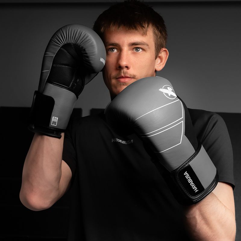 Bokso pirštinės Hayabusa S4 Leather grey 10