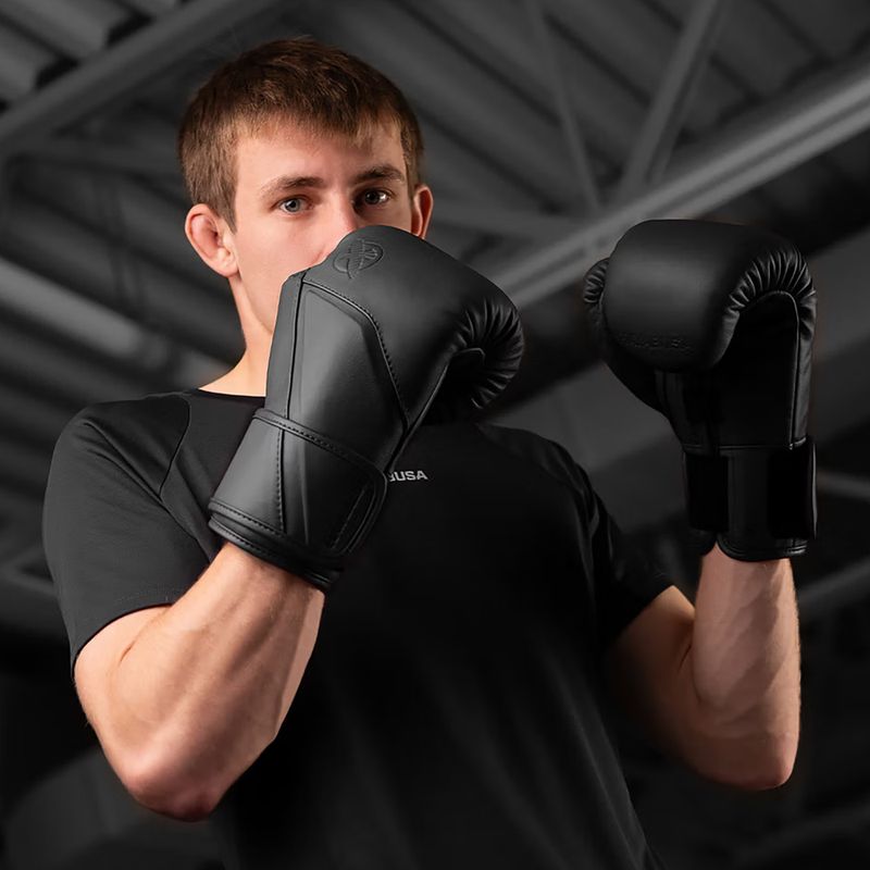 Bokso pirštinės Hayabusa E1 Leather black 7