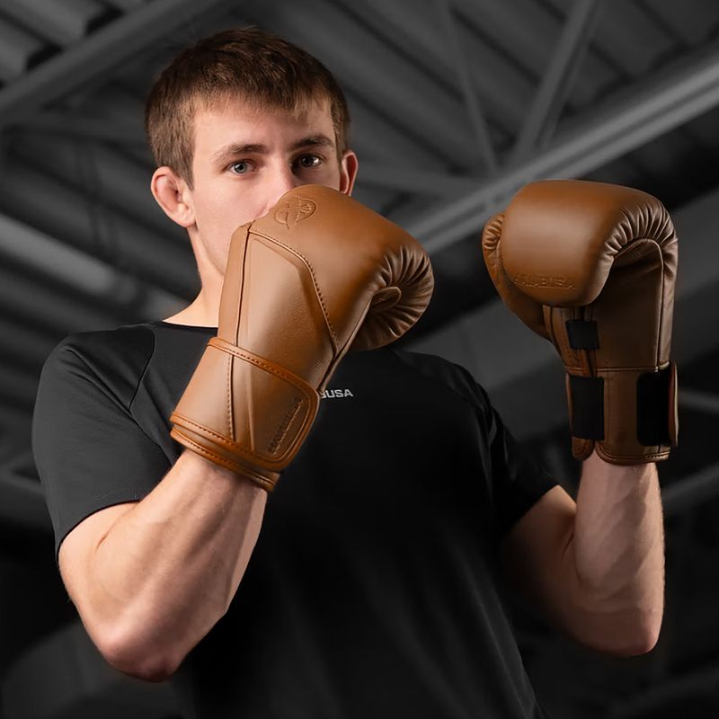 Bokso pirštinės Hayabusa E1 Leather brown 7