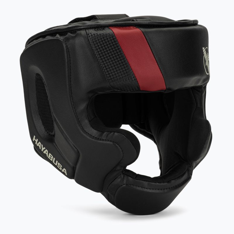 Hayabusa T3 Headgear bokso šalmas juodas/raudonas