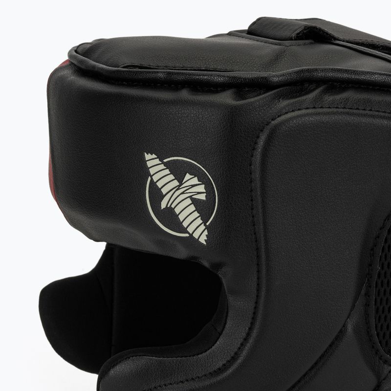 Hayabusa T3 Headgear bokso šalmas juodas/raudonas 4