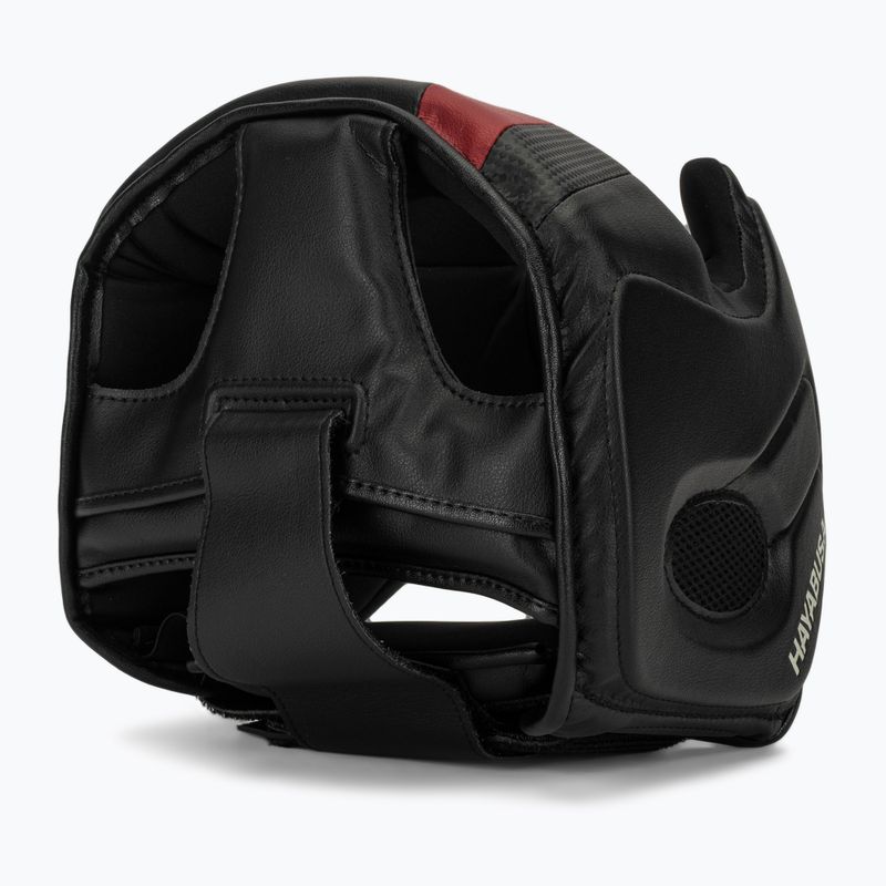 Hayabusa T3 Headgear bokso šalmas juodas/raudonas 6