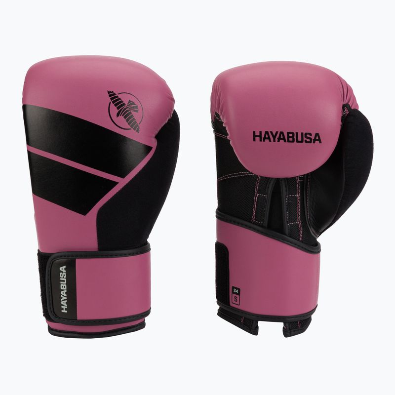 Hayabusa S4 rožinės/juodos bokso pirštinės S4BG