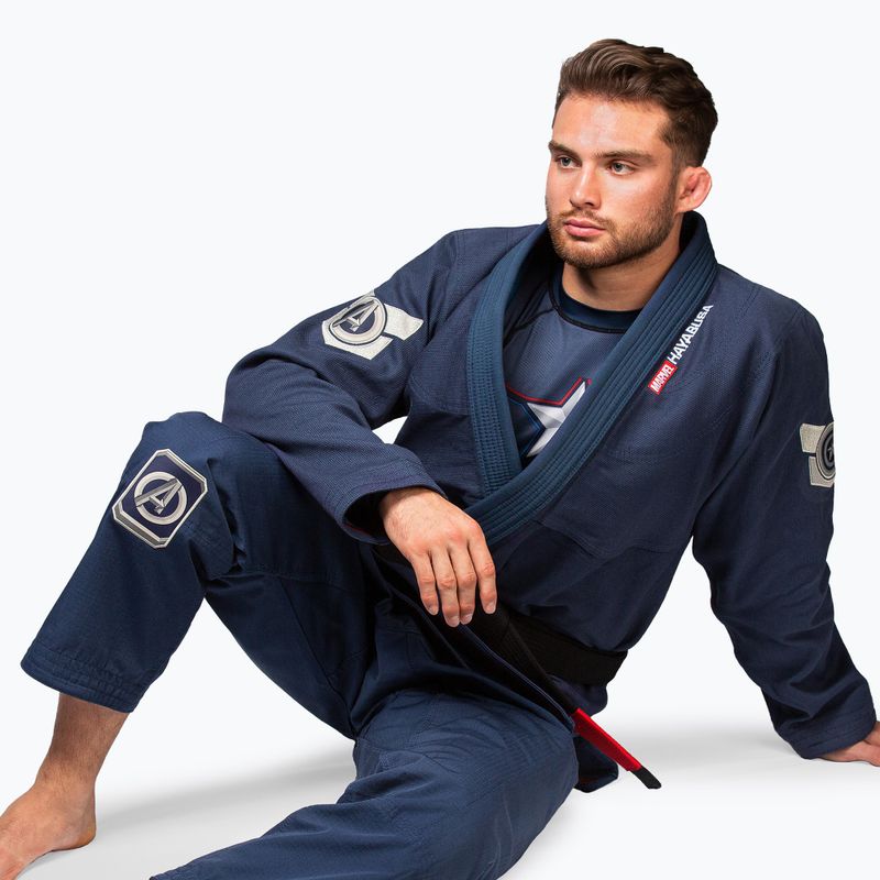 GI braziliškam džiudžitsu Hayabusa Marvel's Captain America blue 3