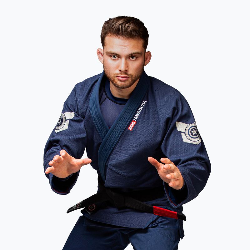 GI braziliškam džiudžitsu Hayabusa Marvel's Captain America blue 6