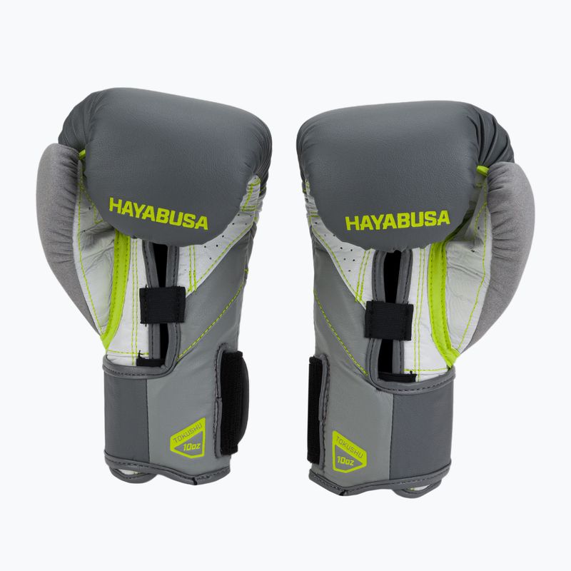 Hayabusa T3 pilkai geltonos bokso pirštinės T314G 2
