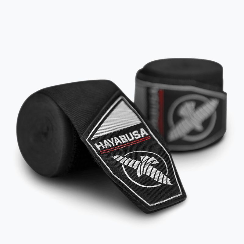 Bokso raiščiai Hayabusa Perfect Stretch Youth Hand Wraps 450 cm black