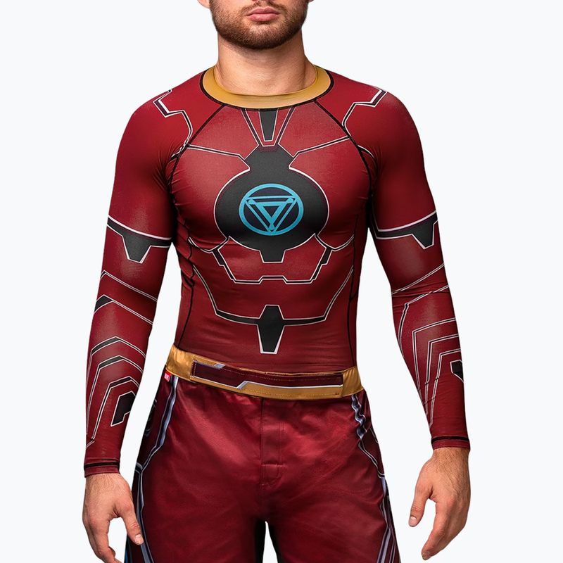 Moteriški marškinėliai ilgomis rankovėmis Hayabusa Marvel's Iron Man red