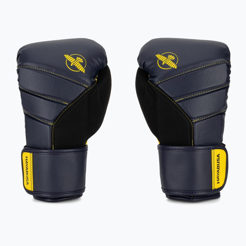 Bokso pirštinės Hayabusa T3 navy/yellow 2