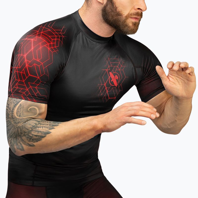 Vyriški rashguard marškinėliai Hayabusa Geo Rashguard Shortsleeve red 4