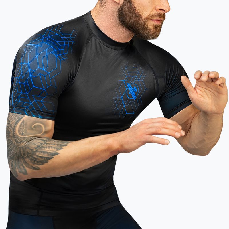 Vyriški rashguard marškinėliai Hayabusa Geo Rashguard Shortsleeve blue 4